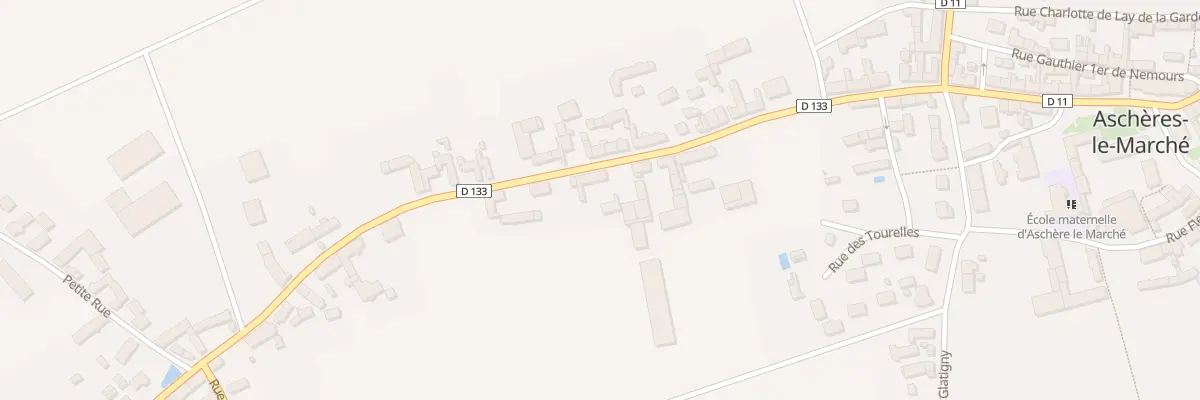 Plan du 25 Rue de Beaumont à Aschères-le-Marché