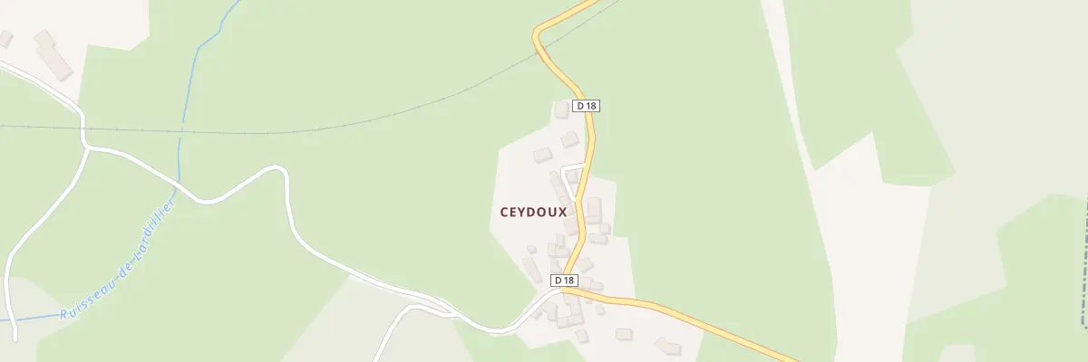 Plan du 5083 Ceydoux à Saint-Hilaire-la-Plaine