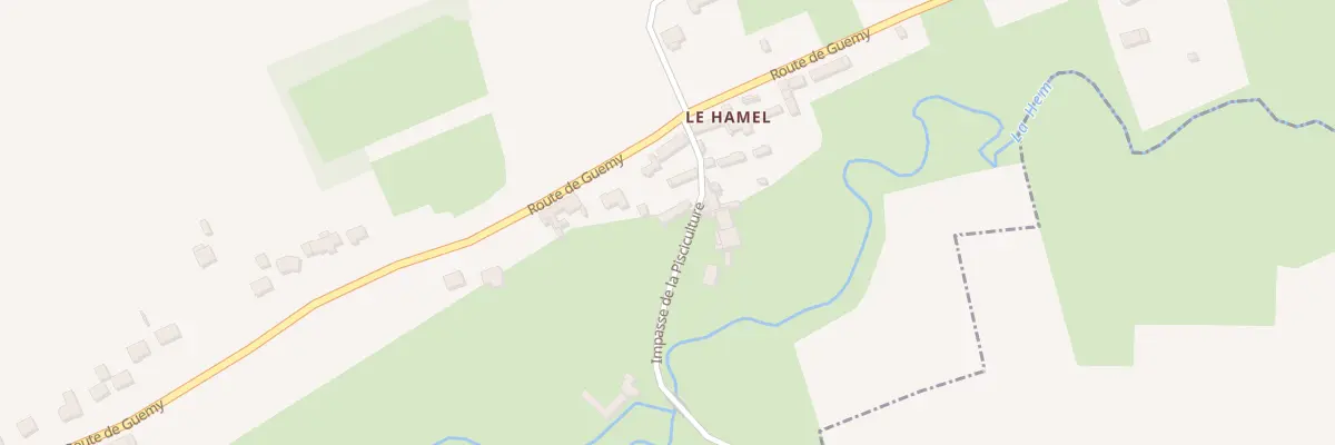 Plan du 5032 Le Hamel à Clerques