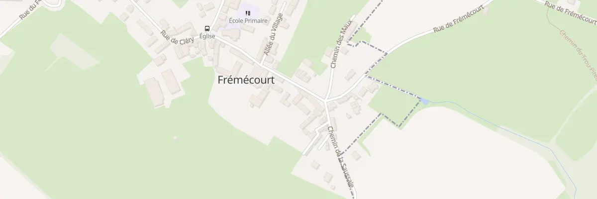 Plan du 13T Rue de Cléry à Frémécourt