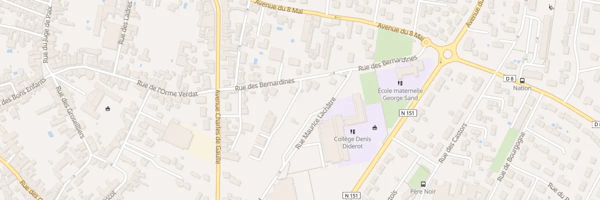 Plan du 10 Rue des Bernardines à Issoudun