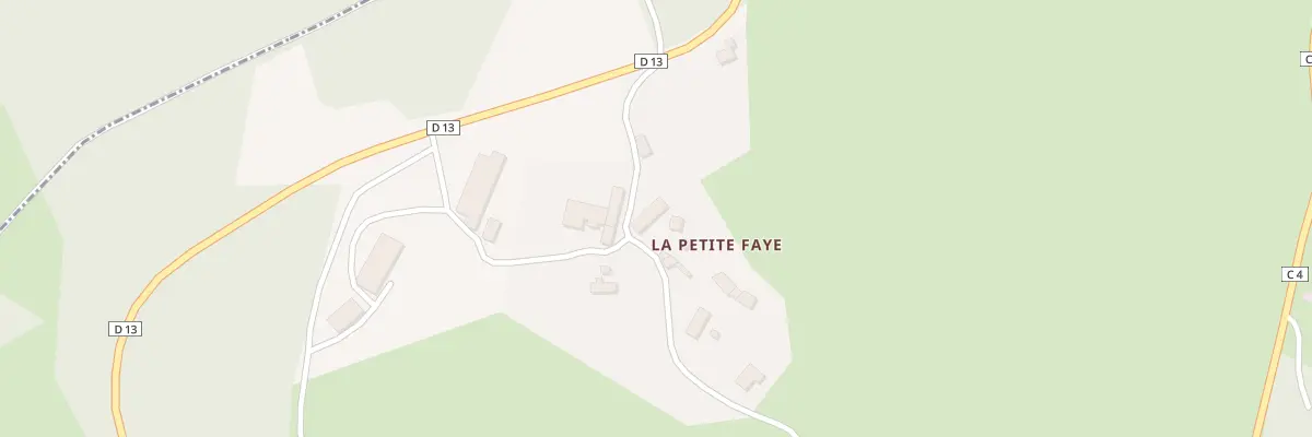 Plan du 8 La Petite Faye au Donzeil