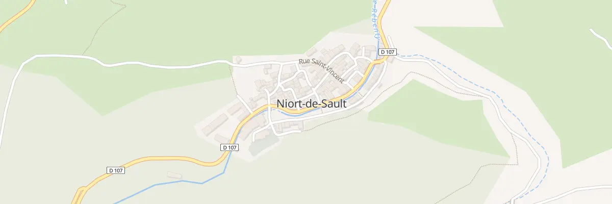 Plan du Village à Niort-de-Sault