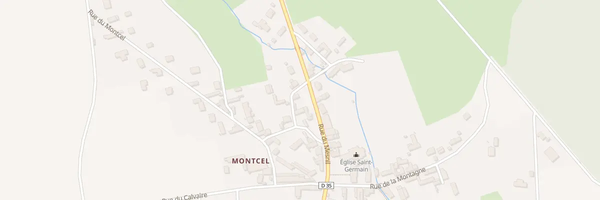 Plan du 2 Rue du Moulin à Montchevreuil