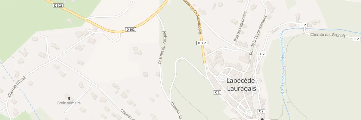 Plan du 88 Che du Pesquie à Labécède-Lauragais