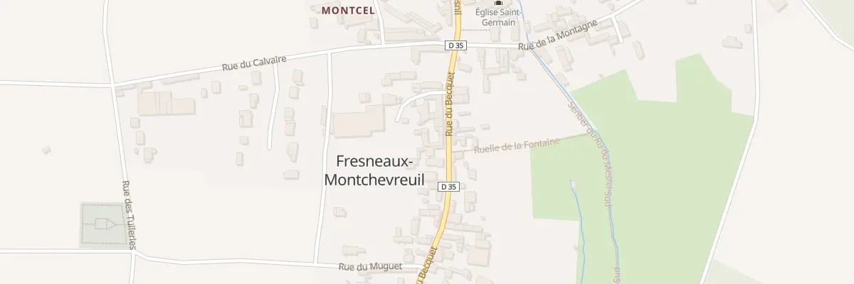 Plan du 12 Rue du Becquet à Montchevreuil