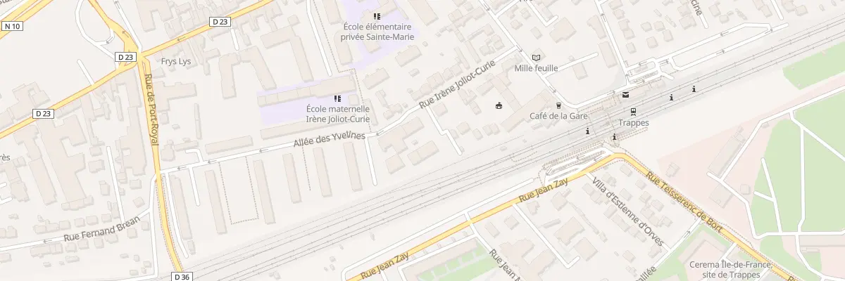 Plan du 17 Rue Irène Joliot-Curie à Trappes