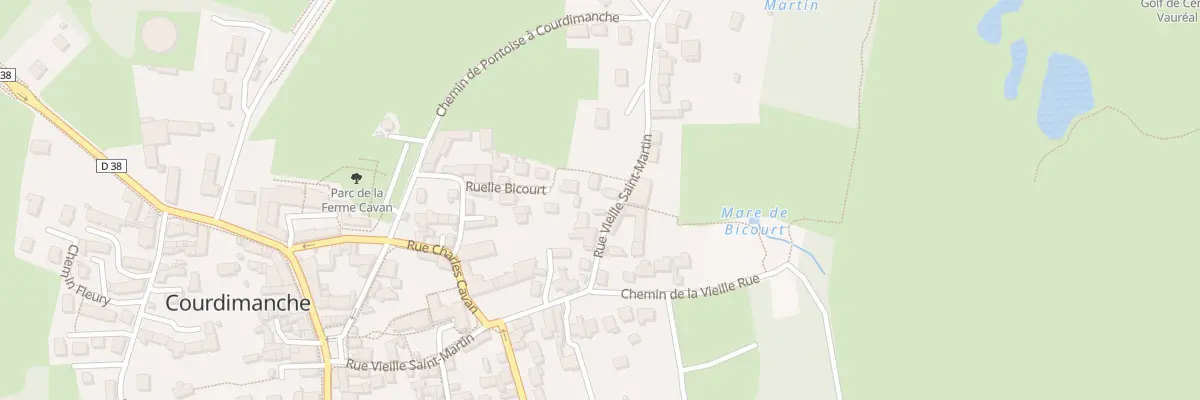 Plan du 23 Rue Vieille Saint-Martin à Courdimanche