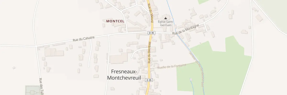 Plan du 6 Rue du Becquet à Montchevreuil