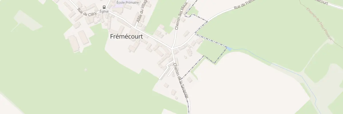 Plan du 1A Sen de Derriere les Murs à Frémécourt
