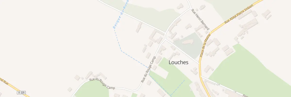Plan du 158 Rue du Rouge Camp à Louches