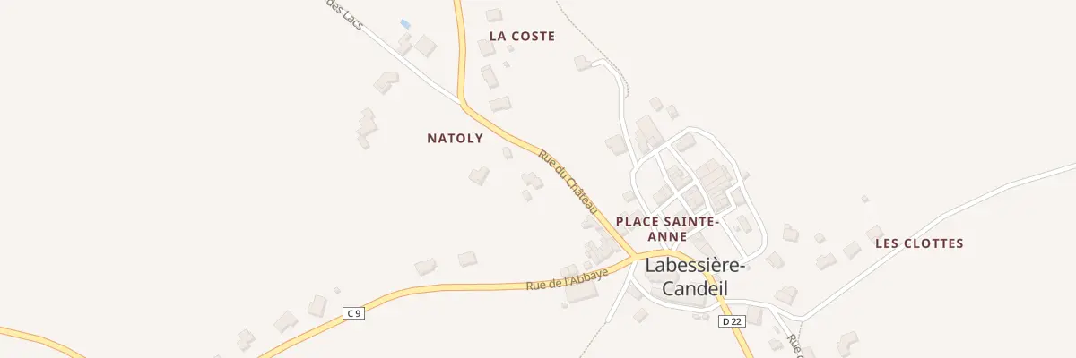 Plan du 5229 Rue du Château à Labessière-Candeil