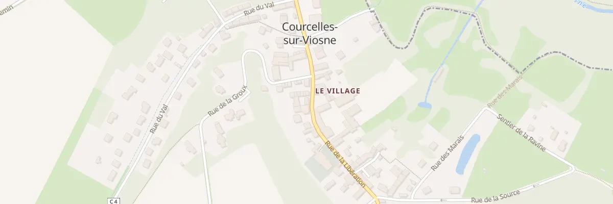 Plan du 18B Rue de la Libération à Courcelles-sur-Viosne
