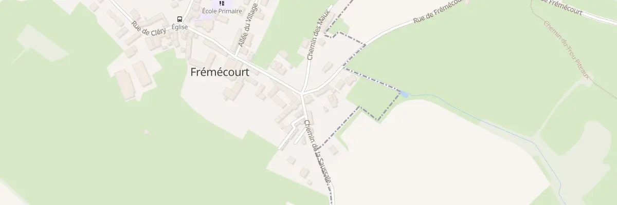 Plan du 1 Che de la Saussaie à Frémécourt