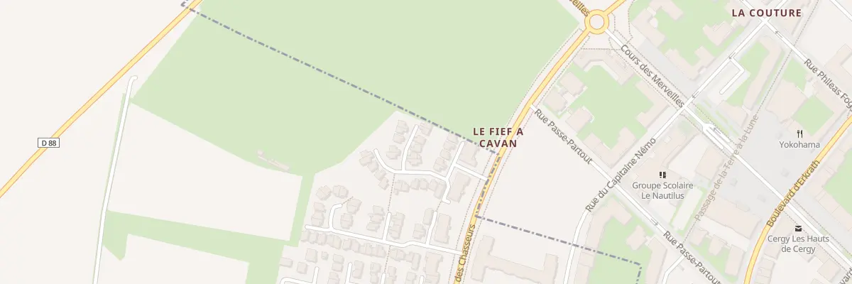 Plan du 22 All du President Barbicane à Courdimanche