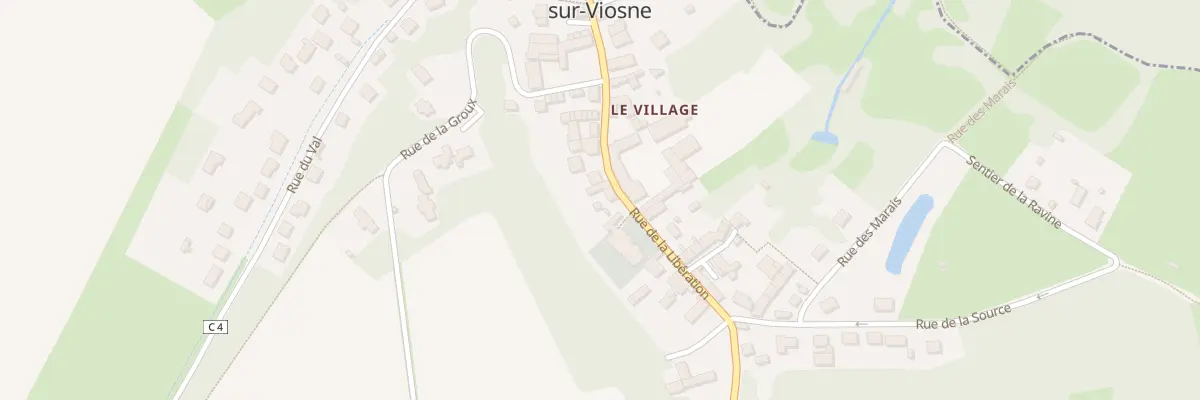 Plan du 24 Rue de la Libération à Courcelles-sur-Viosne