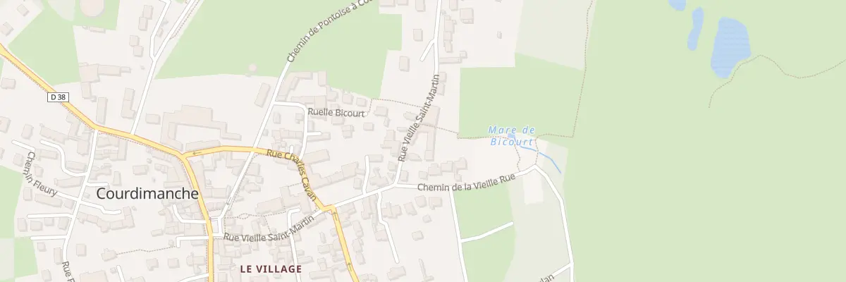 Plan du 34 Rue Vieille Saint-Martin à Courdimanche