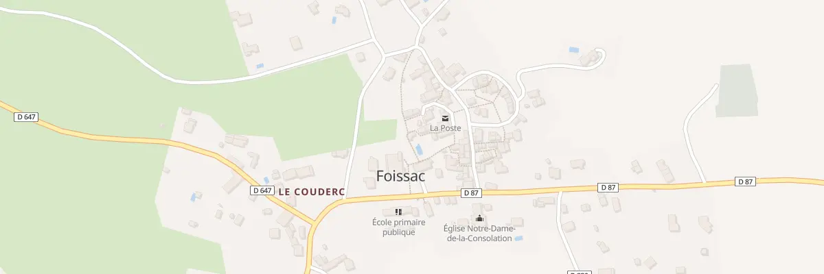 Plan du 5040 Foissac à Foissac