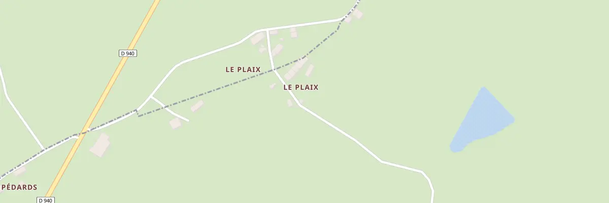 Plan du 10 Le Plaix à Sazeray