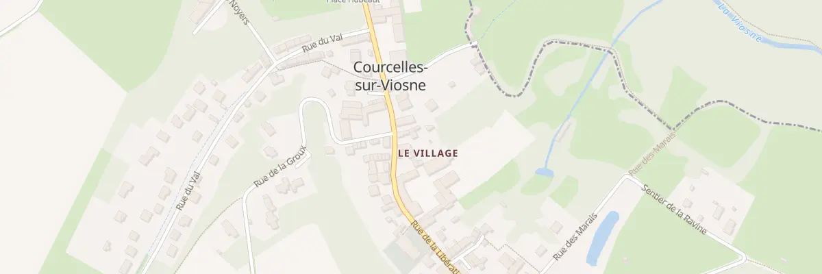 Plan du 11 Rue de la Libération à Courcelles-sur-Viosne
