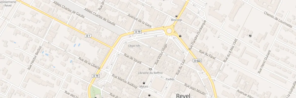 Plan du 23 Rue du Temple à Revel