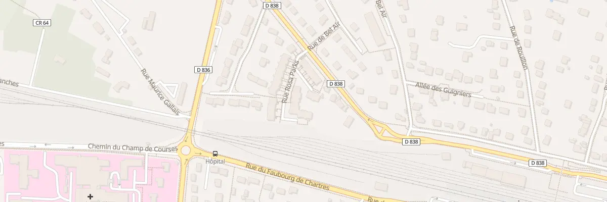 Plan du 28 Rue Rosa Parks à Dourdan