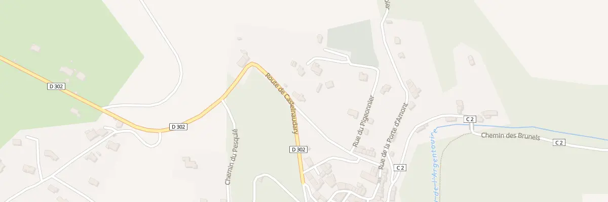 Plan du 2 Rte de Castelnaudary à Labécède-Lauragais
