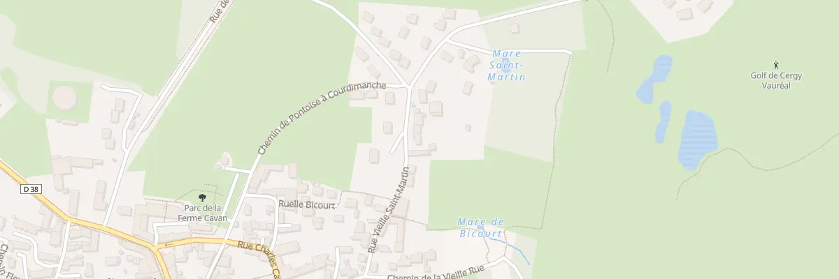 Plan du 42 Rue Vieille Saint-Martin à Courdimanche