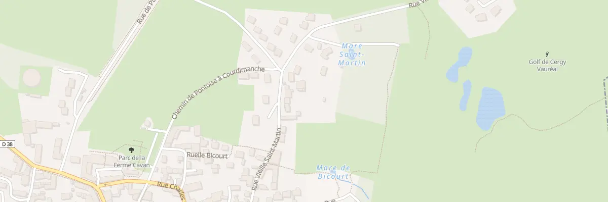 Plan du 44 Rue Vieille Saint-Martin à Courdimanche