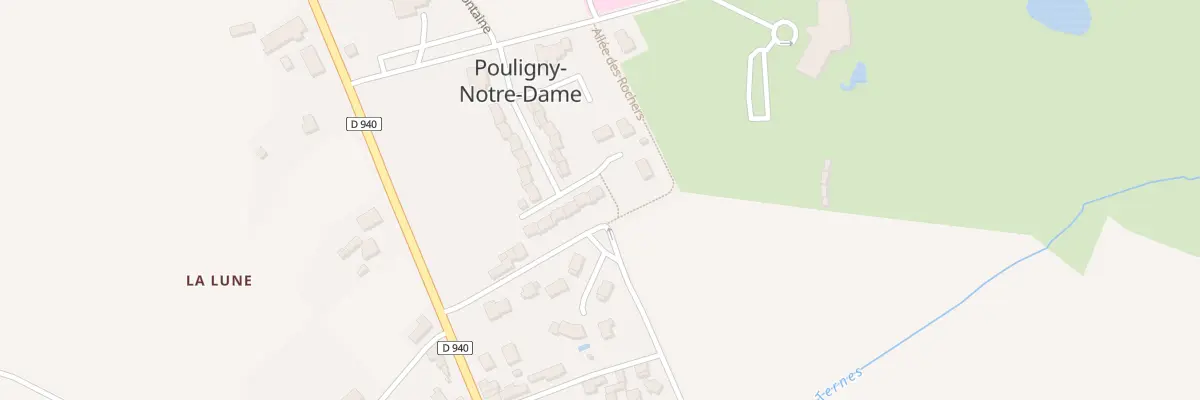 Plan du 8 All de la Fontvieille à Pouligny-Notre-Dame