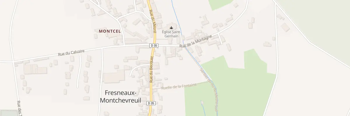 Plan du 8B Rue de la Montagne à Montchevreuil