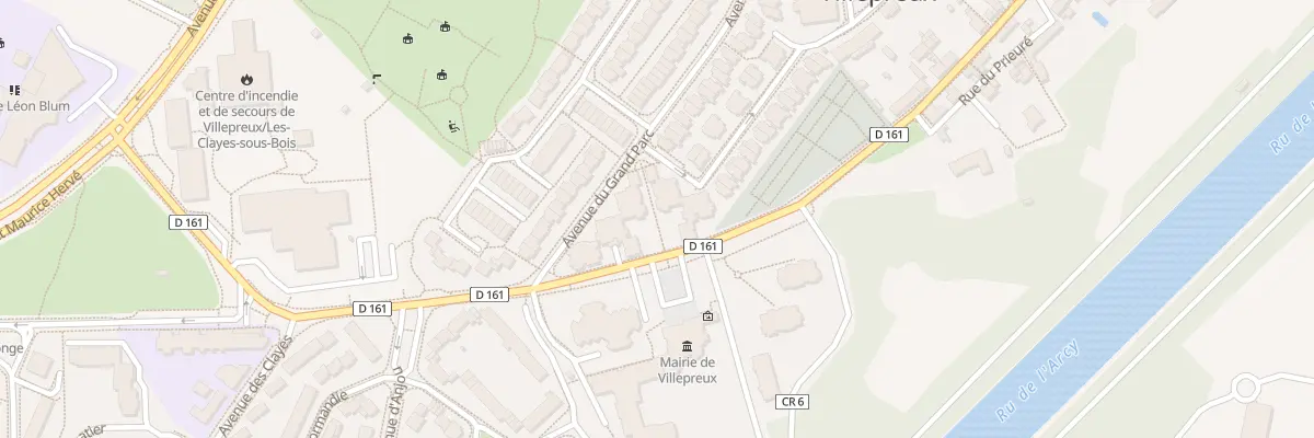 Plan du 6 Av du Général de Gaulle à Villepreux