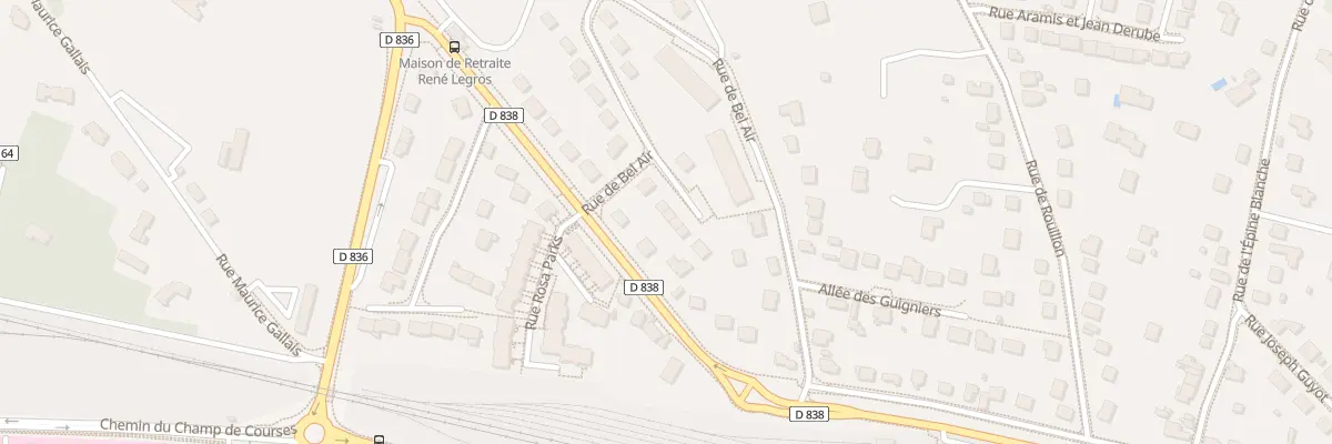 Plan du 50 Rue de Bel Air à Dourdan