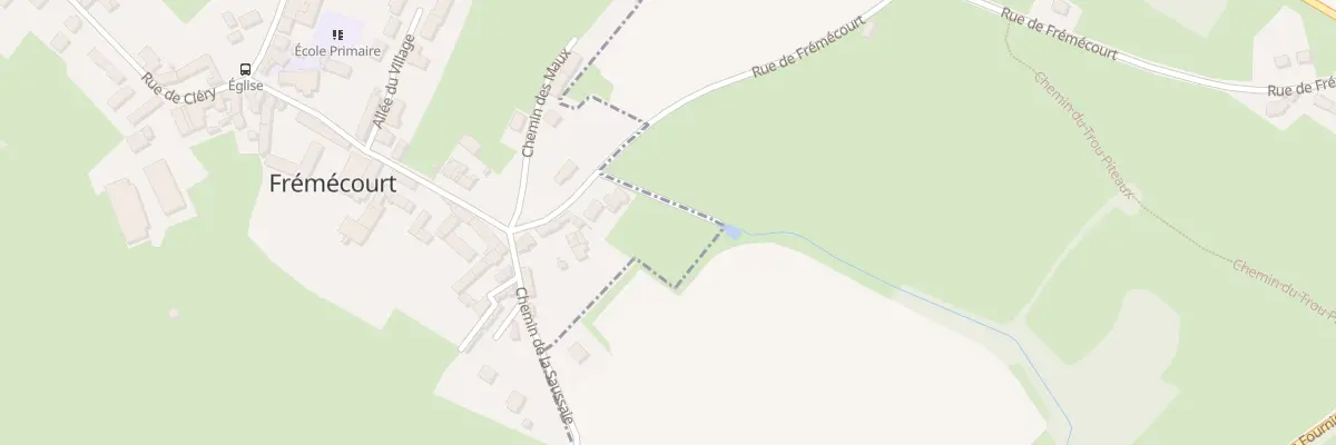 Plan du 9000 Rue de Cléry à Frémécourt