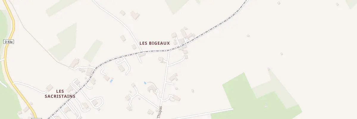 Plan du 1 Rue des Thuyas à Lacs