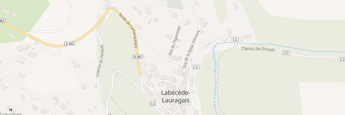Plan du 87A Pl du Calvaire à Labécède-Lauragais
