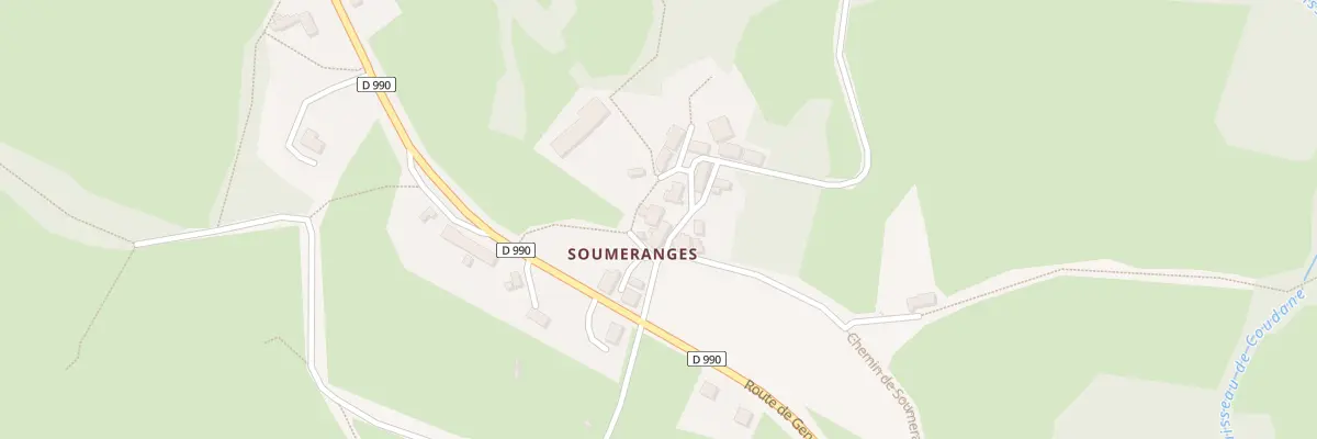 Plan du 20 Soumeranges à Châtelus-Malvaleix