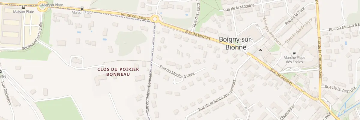 Plan du 12 Rue du Moulin à Vent à Boigny-sur-Bionne