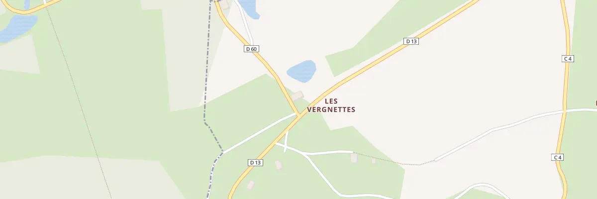 Plan du 3 Les Vergnettes au Donzeil