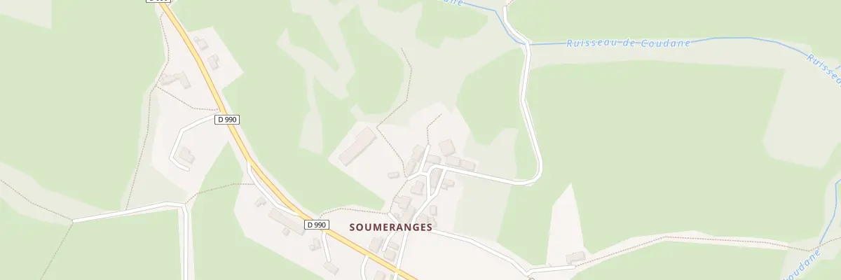 Plan du 14 Soumeranges à Châtelus-Malvaleix