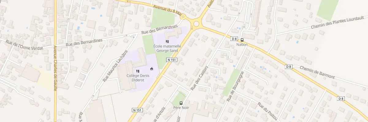 Plan du 11 Rue des Bernardines à Issoudun
