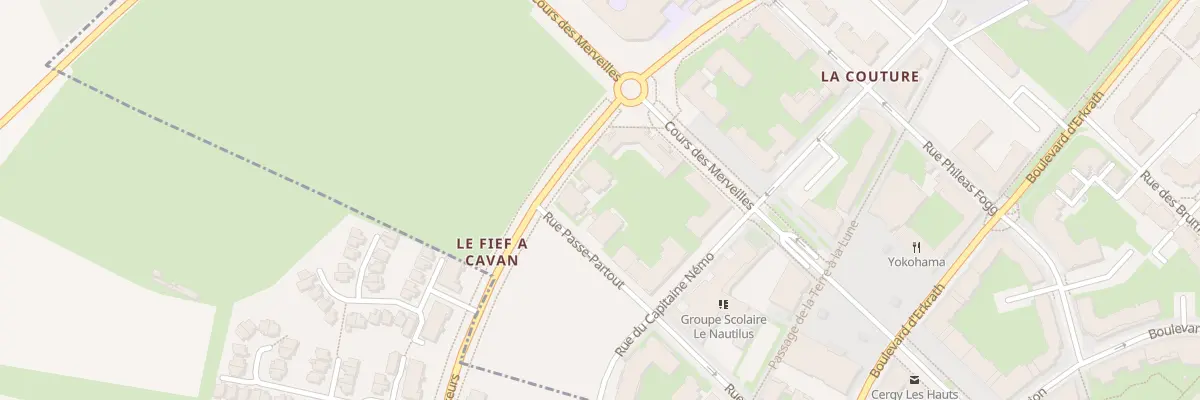 Plan du 3 Bd des Explorateurs à Cergy
