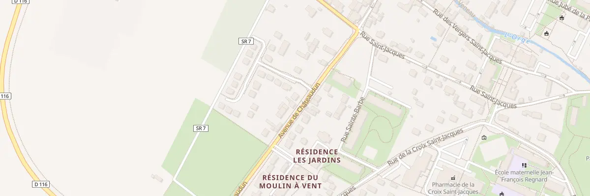 Plan du 14 Av de Châteaudun à Dourdan