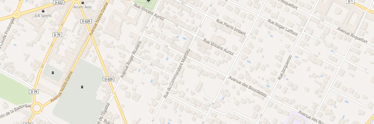 Plan du 23 Rue du Commandant Mathieu à Revel