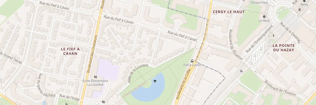 Plan du 11 All de la Louviere à Courdimanche