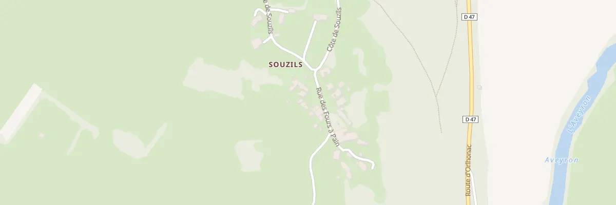 Plan du 5304 Souzils à La Rouquette