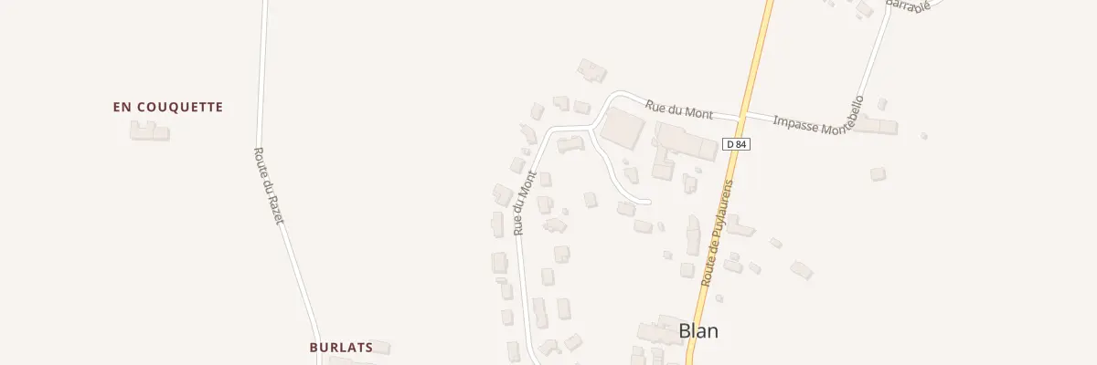 Plan du 7 Rue du Mont à Blan