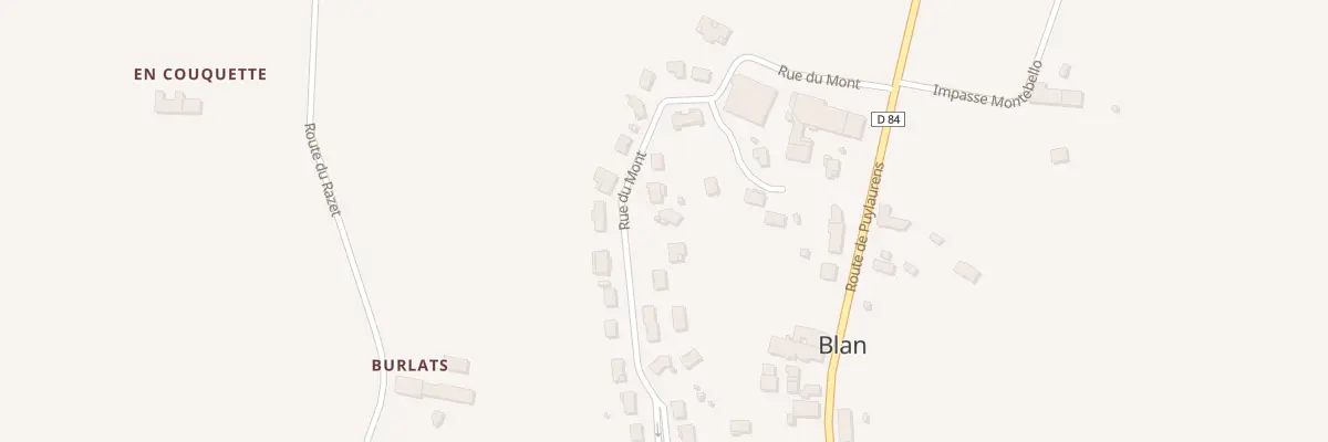 Plan du 11 Rue du Mont à Blan