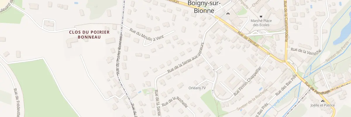 Plan du 30 Rue de la Sente aux Veneurs à Boigny-sur-Bionne