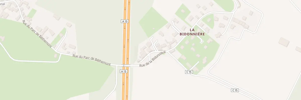 Plan du 92 Rue de la Bidonnière à Poissy